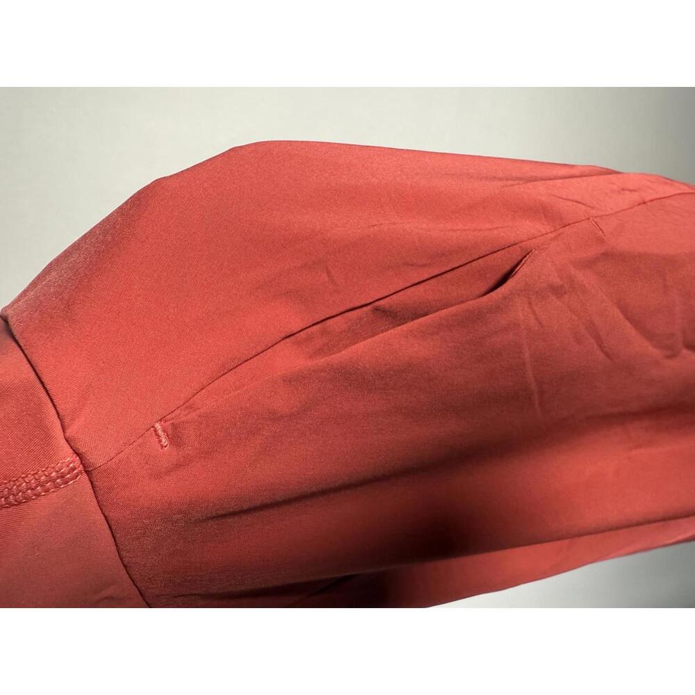 NWT Halara Breezeful High Waisted Pocket 2-in-1 Flowy Maxi Skirt Flame Red - L - Picture 11 of 12
